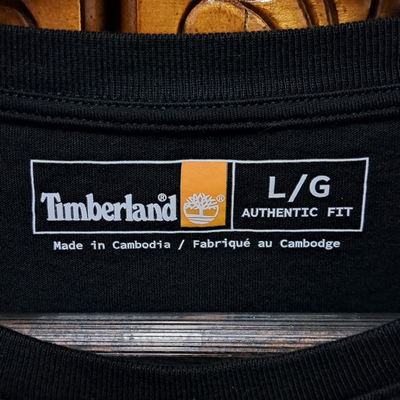 Timberland Black Shirt with Orange Logo - Picture 2 of 6